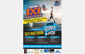 Les inscriptions pour le 3X3 Bastidon sont ouvertes !!!