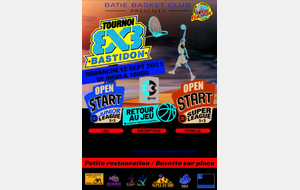 L'OPEN START Bastidon 3x3  Dimanche 12 septembre 