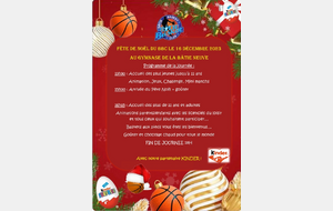 La fête de Noel du Batie Basket, c'est pour bientôt. Réservez votre après-midi !