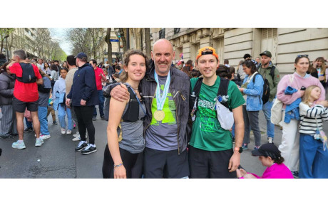 New York a la côte avec quelques uns de nos licenciés mais aussi Paris pour Pierrick notre marathonien ce we.